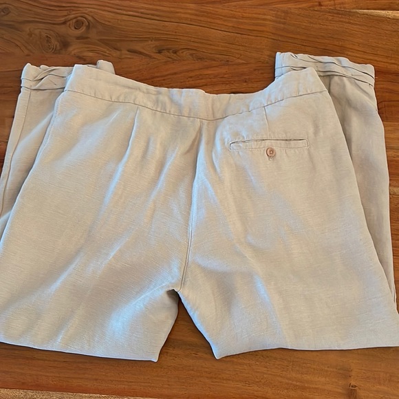 Aritzia Wilfred Allant Linen Pants - slate gray. Size 4 - Picture 3 of 11